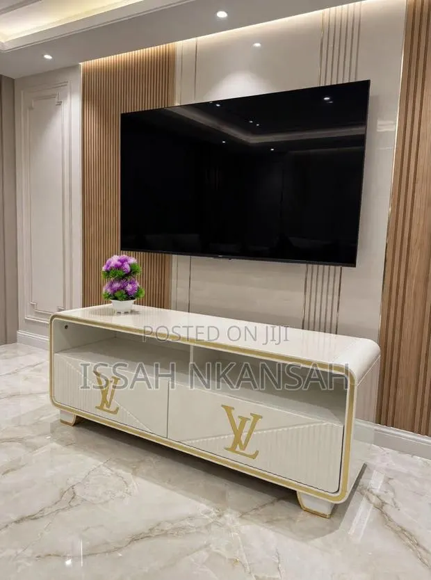 White LV TV Stand · Photo 1