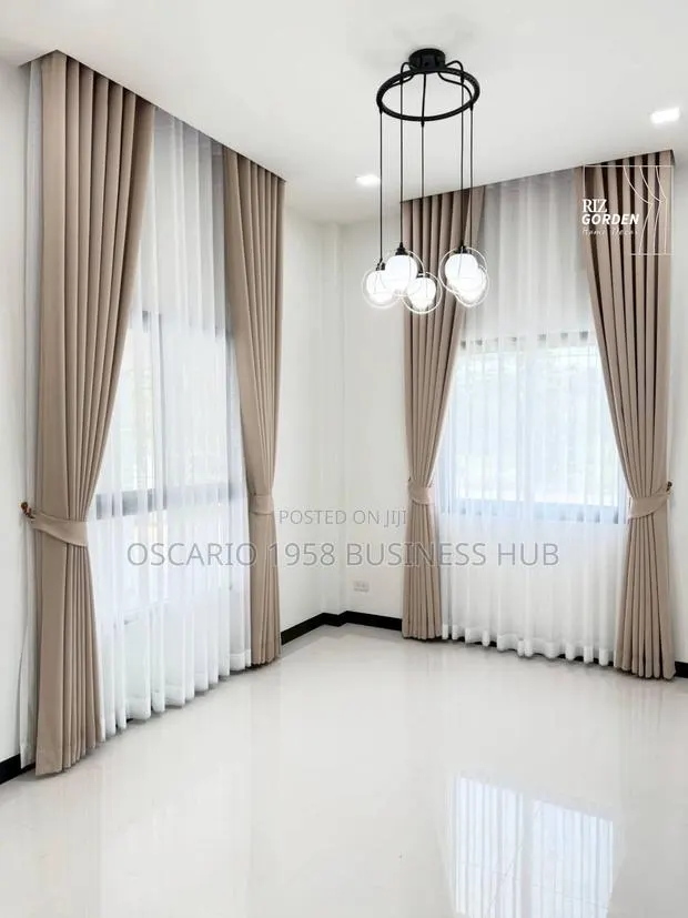Whispering Willow Custom Modern Window Curtain · Photo 1