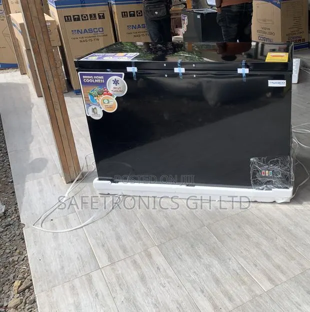 Shop Unique Nasco 400l Black Chest Freezer (Nas-475fl-B) · Photo 1