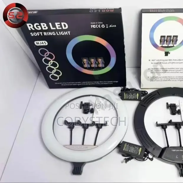 18 Inch Rgb Photographic Ring Light With Stand