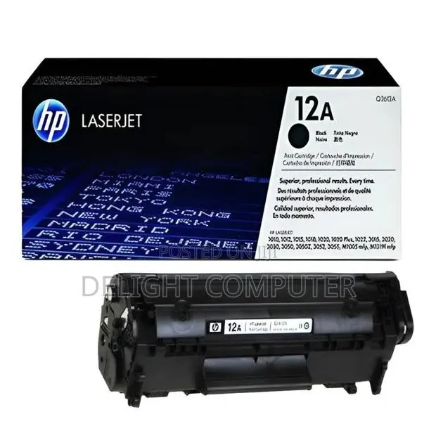 HP 12A Black Original LaserJet Toner Cartridge, Q2612A · Photo 1