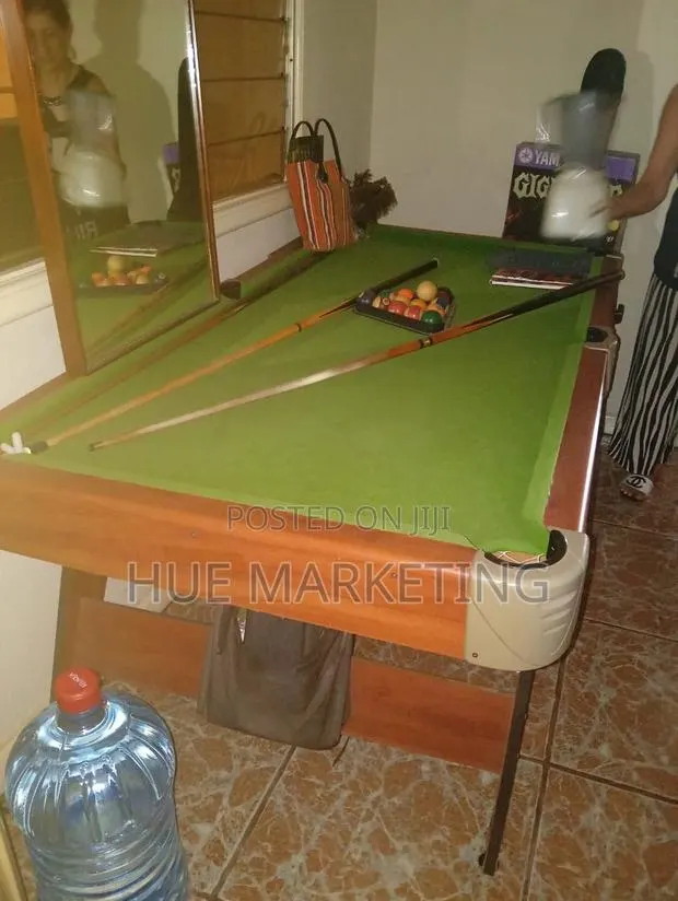 Billiards Table/ Pool Table With Balls and Stick · Photo 1