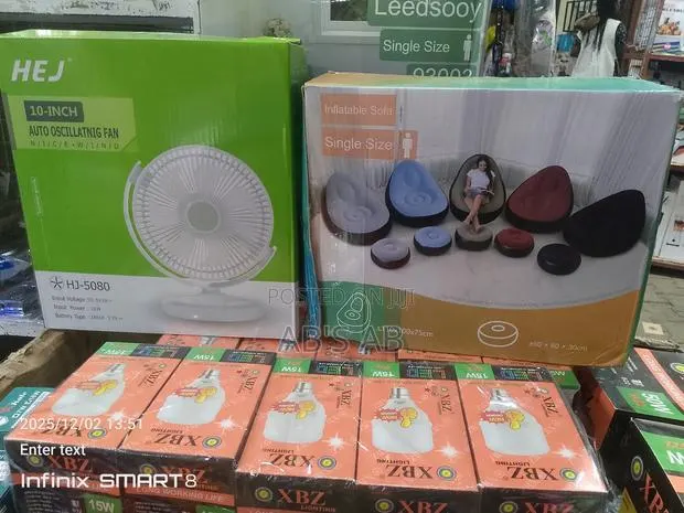 Rechargeable Fan and Sofa Chair · Photo 1