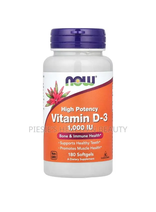 Now Foods Vitamin D3 1000 Iu, 180 Softgels · Photo 1