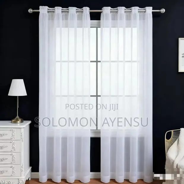 2 Pieces Set Voile Curtains · Photo 1