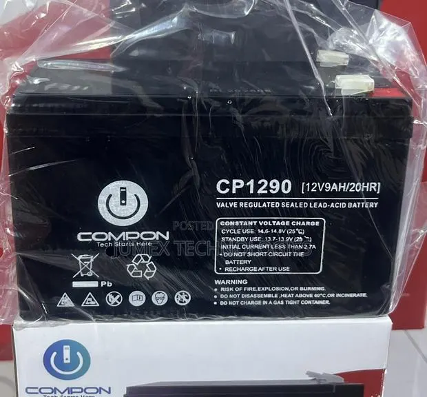 Ups Battery 12v/9ah Compon Original Lead-Acid Battery Cp1290 · Photo 1