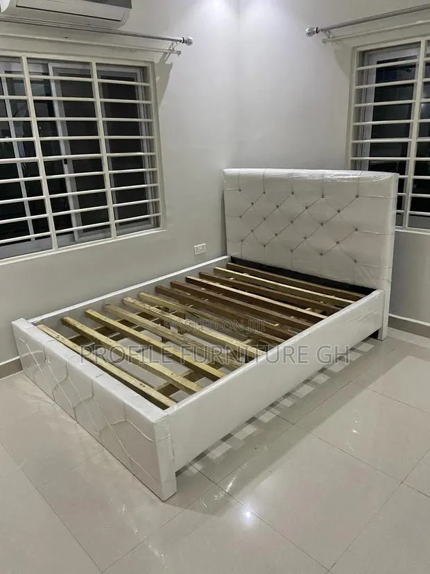 White Authentic Double Bedframe// Durable And Luxurious · Photo 1