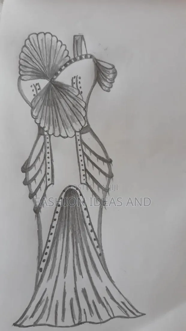 Fashion Illustrations, A Custom Sketched Outfit For Engagement · Photo 1