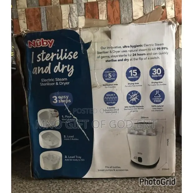 Nuby I Sterilize and Dry Electric Steam Sterilizer and Dryer · Photo 1