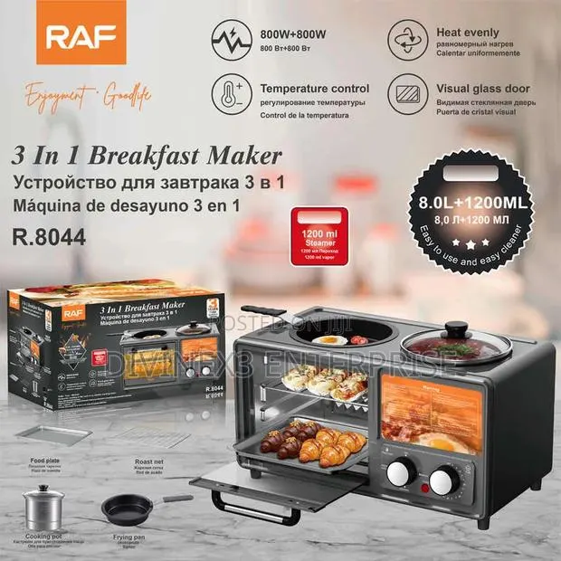 RAF 3-in-1 Breakfast Maker – Model R.8044 · Photo 1