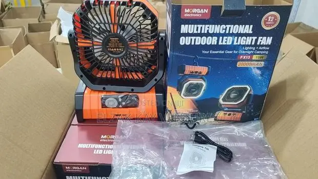 Outdoor Rechargeable Fan/Light · Photo 1