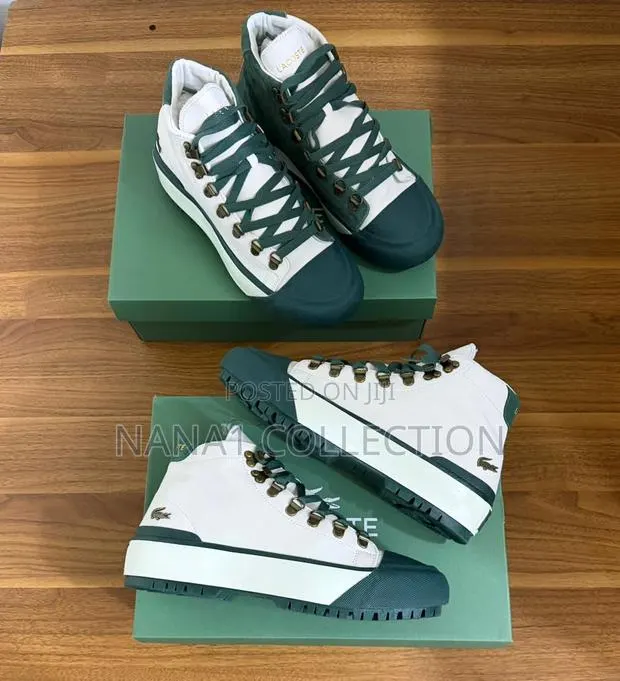 Lacoste Cripshot Mid - Cut High in Creamy/Green · Photo 1