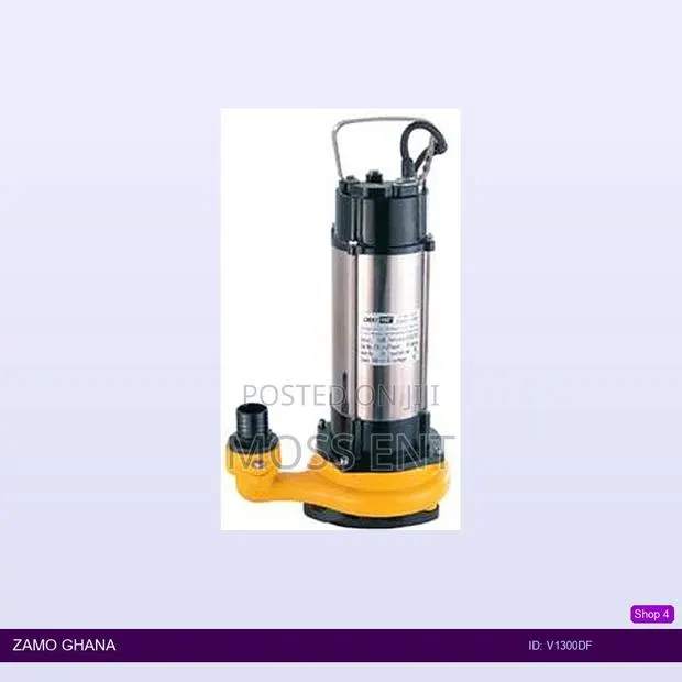Sewage Pump 1.75hp Stainless (Cutting System) - V1300df · Photo 1