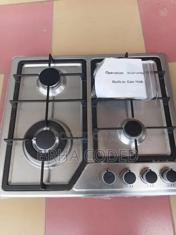 4-Burner Built-in Stainless Steel Gas Hob Cooktop · Photo 1