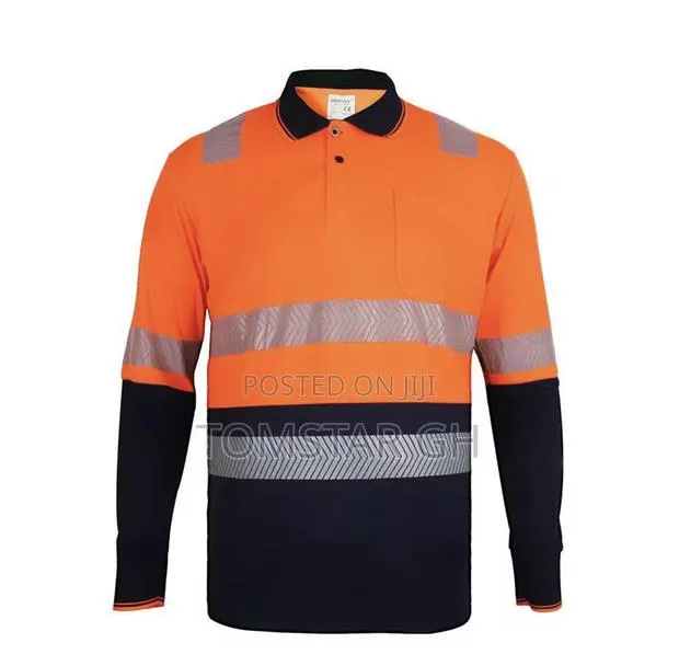 Reflective Polo Long Sleeve Shirt · Photo 1