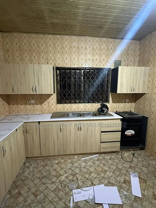 Solid Kitchen Cabinet Set (Locally Made From Glossy Laminated Board) · Photo 1