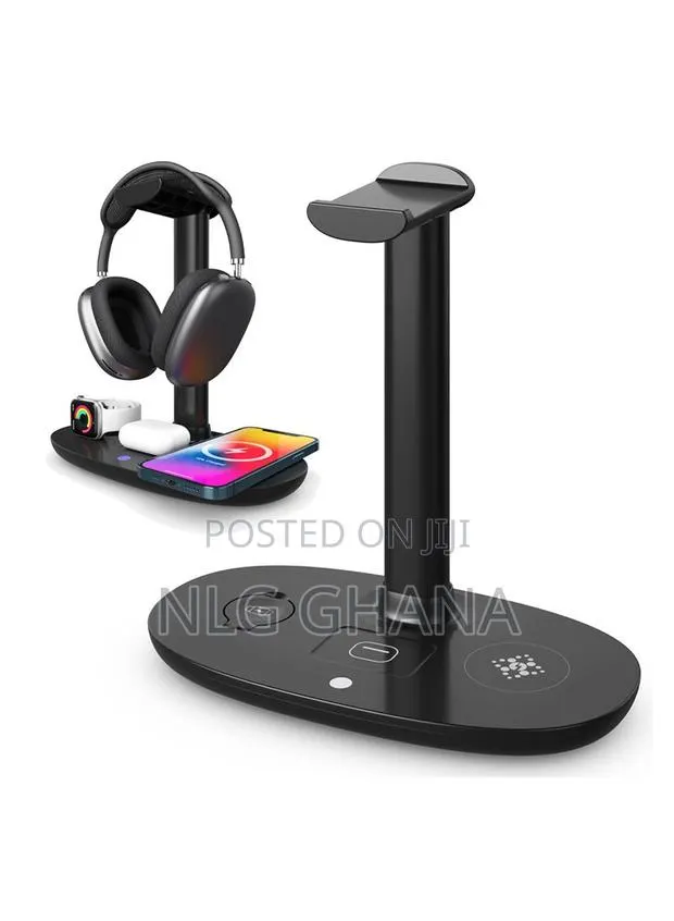 4-in-1 Wireless Charger Headset Hanger Qc 3.0 Charging Stati · Photo 1