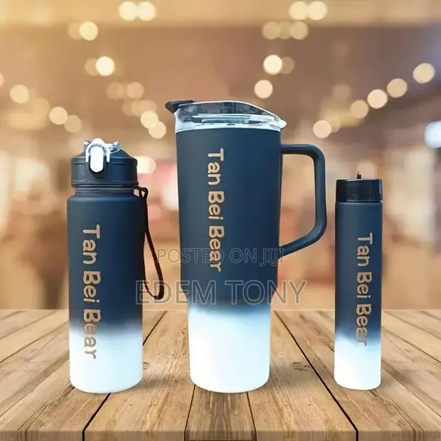 3-Piece Travel Water Bottle Set · Photo 1