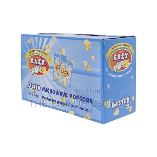 Eazypop Microwave Popcorn 85g (Salted Flavour, Pack of 16) · Photo 1