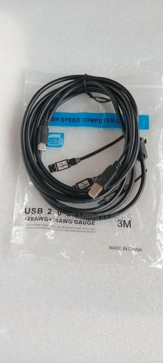 Type C To Printer Cable 3 Meters · Photo 1