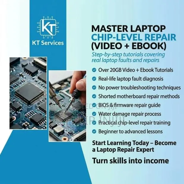 Laptop Chip-Level Repair Course (Video + Ebook 20gb) · Photo 1