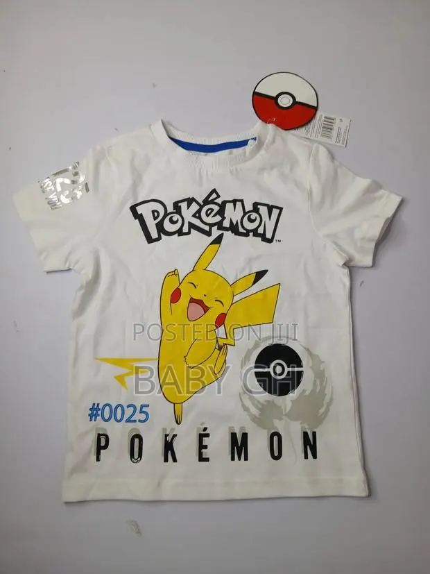 Kids Boys Pokemon White T-Shirt · Photo 1