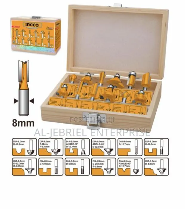 Ingco 12Pcs Router Bits Set · Photo 1