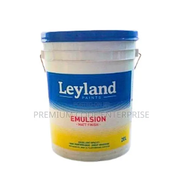 Leyland Emulsion Matt Finish Paint – White 20 Liters · Photo 1