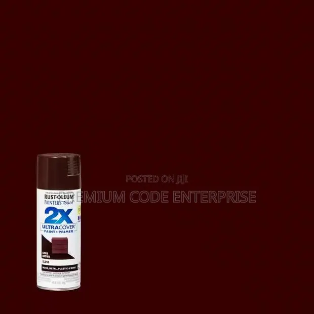 Rust-oleum 2x Ultra Cover Gloss Kona Brown Spray Paint + Primer –12 Oz · Photo 1