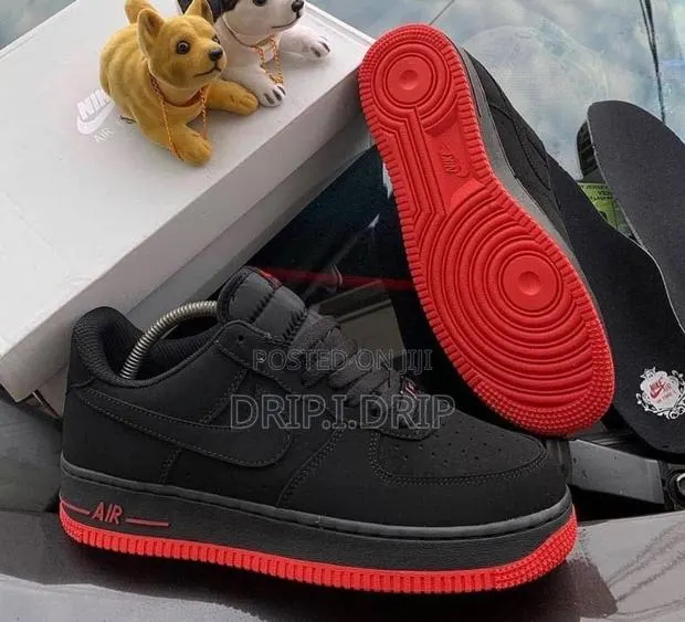 Airforce 1 Black Red . Highly Authentic and Tough · Photo 1