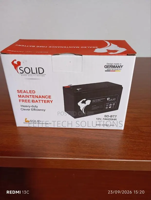 Solid Ups Battery 12v-7ah · Photo 1