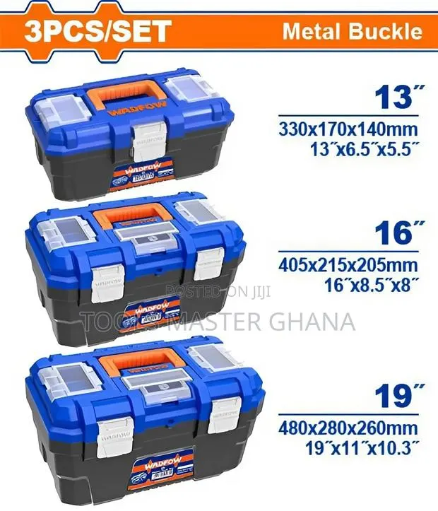 3 Pcs Plastic Tool Boxes Set # Wtb4103 · Photo 1