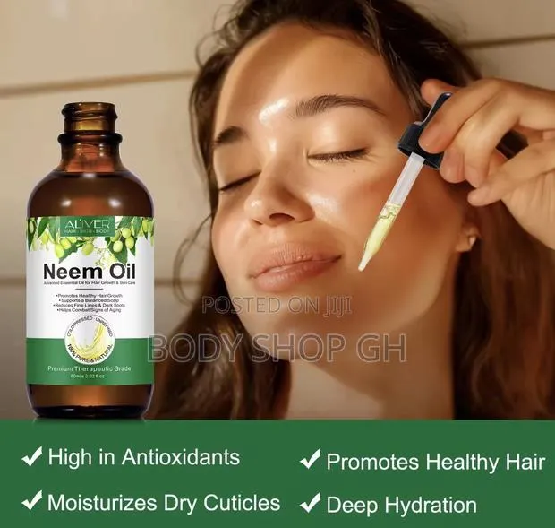 Organic Neem Oil 100% Pure Natural Oil, Hair Growth and Skin Care · Photo 1