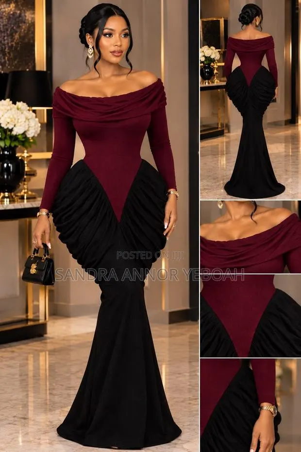 Elegant Contrast Gown · Photo 1