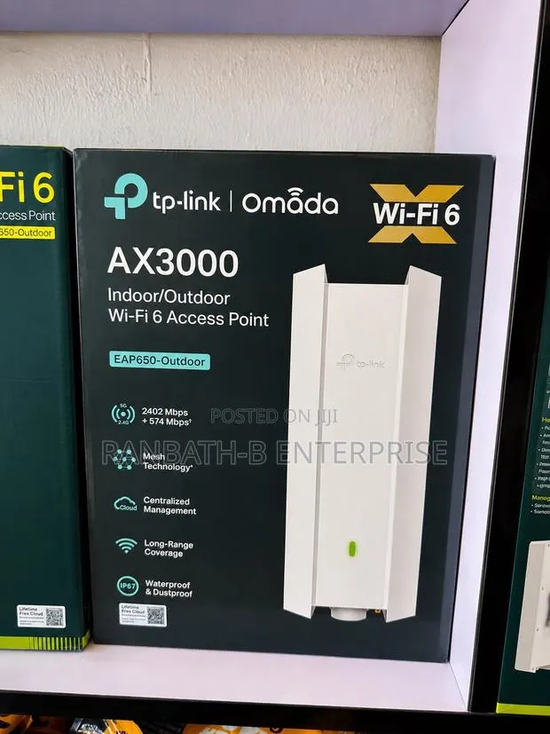 Tp-Link Omada Ax3000 Wi-Fi 6 Outdoor Access Point (Eap650-Outdoor) · Photo 1