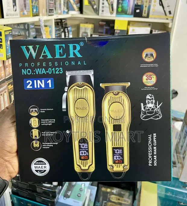 WAER Professional 2-in-1 Clipper Set (WA-0123) · Photo 1