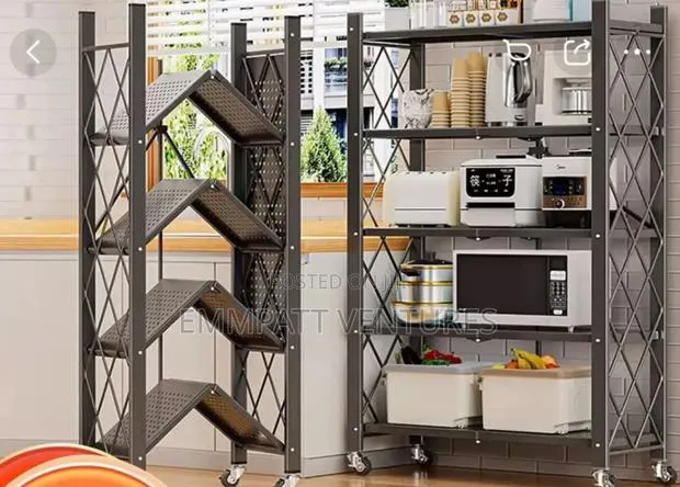 Kitchen Shelves 5 Tier Black Colour · Photo 1