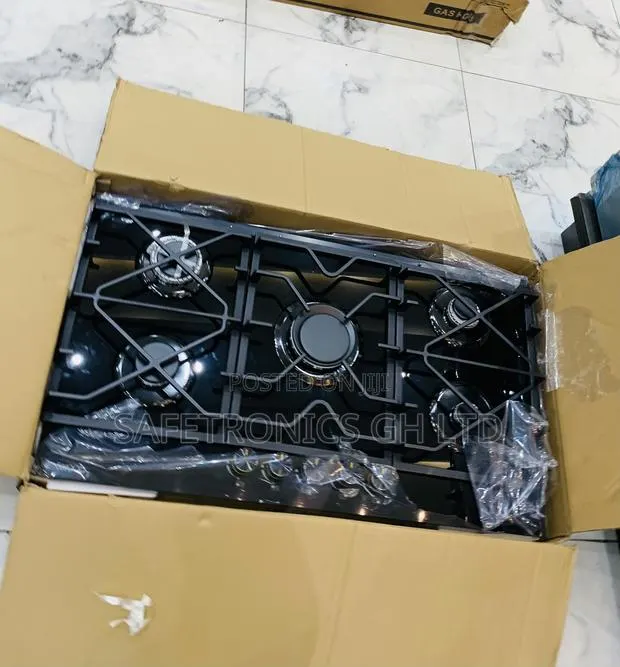 Original Black Kenwood 5-Burner Gas Built-in Gas Hobs Sleek Countertop · Photo 1