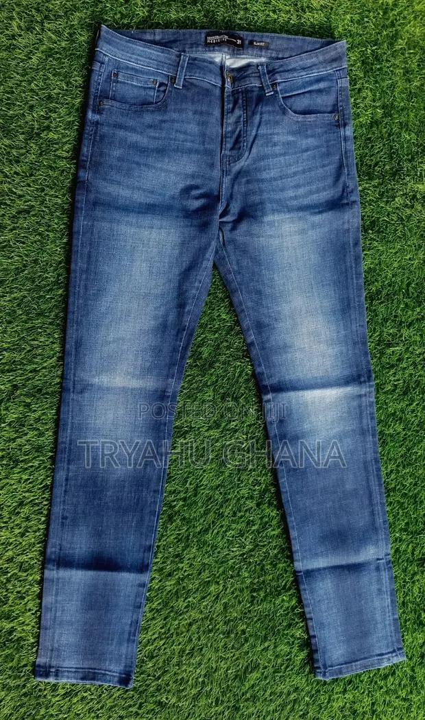 Buy Now| Slim Fit Faded Blue Denim Jeans Size 32 Only · Photo 1