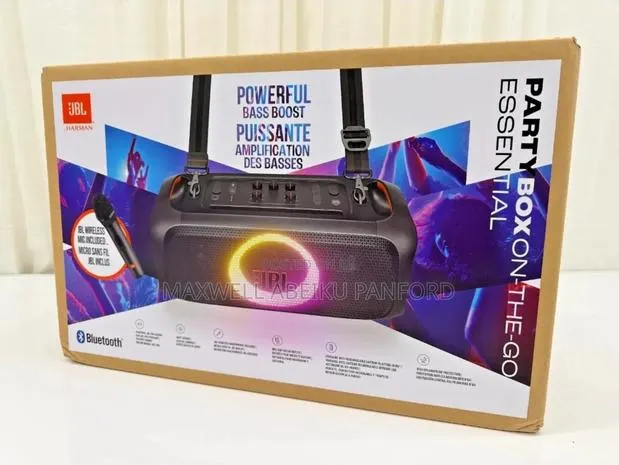JBL Partybox on-the-Go Essential Portable Bluetooth Party Speaker · Photo 1