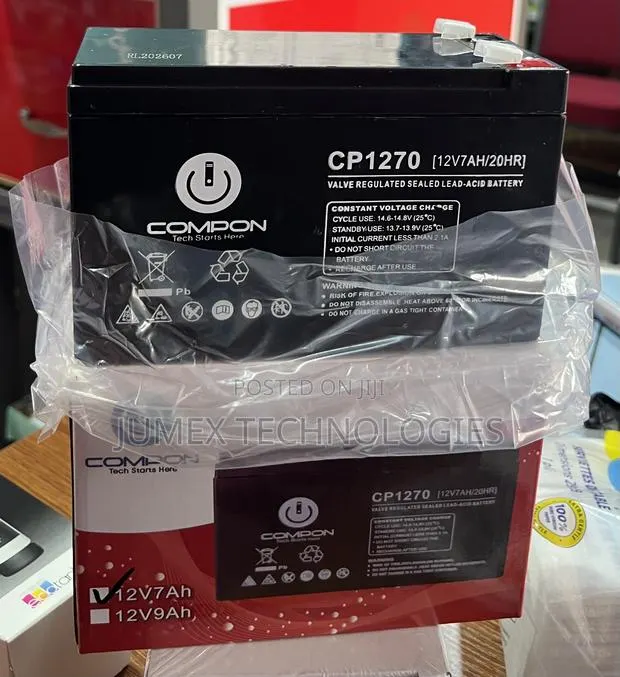 12v 7ah Ups Battery Compon Cp1270 12v7ah/20hr · Photo 1