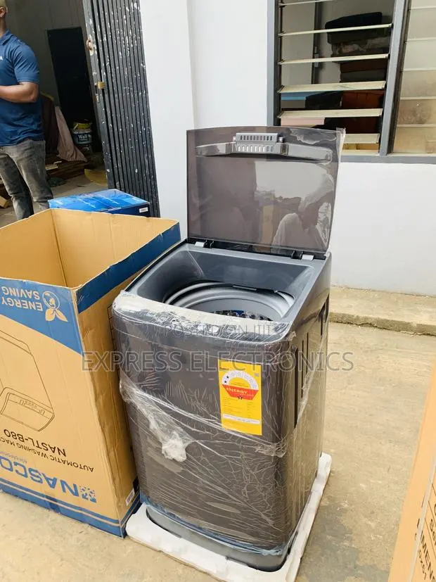Nasco 8KG Top Load Fully Automatic Washing Machine (NASTL-B80) โ Dark ยท Photo 1