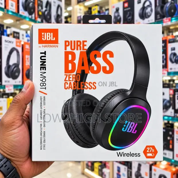 Wireless RGB Pure Bass Over-Ear Headphones - Low2High · Photo 1