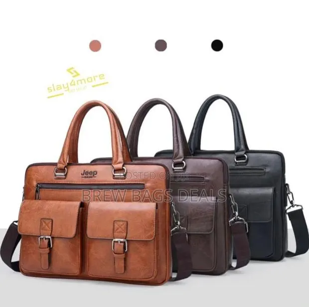 Pure Leather Mens 15.6 Inches Laptop Bag · Photo 1