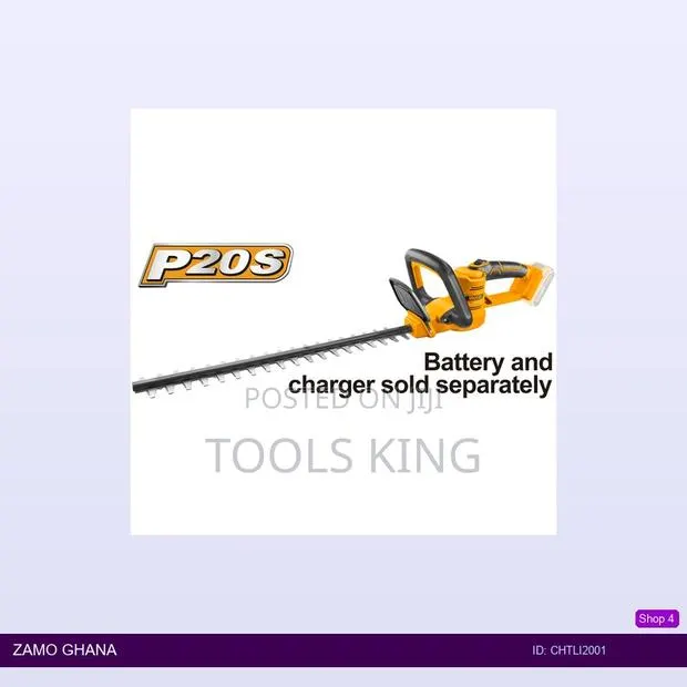 Cordless Hedge Trimmer 20v - Chtli2001 · Photo 1
