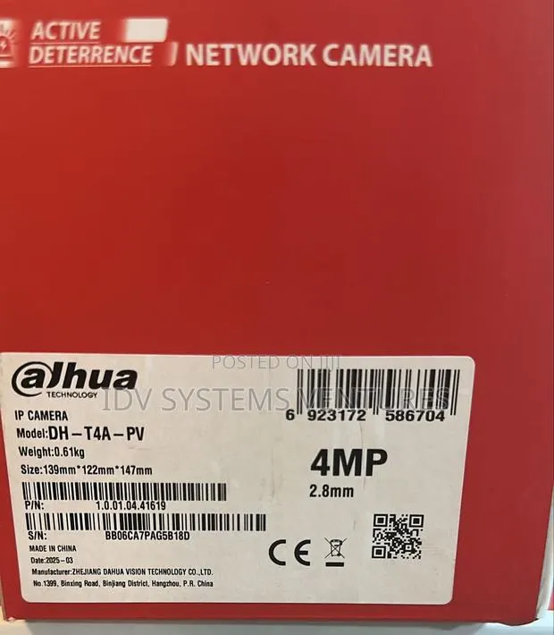 CCTV Camera 4a-Pv 4mp Fixed-Focal Wi-Fi Turret Network Camera · Photo 1