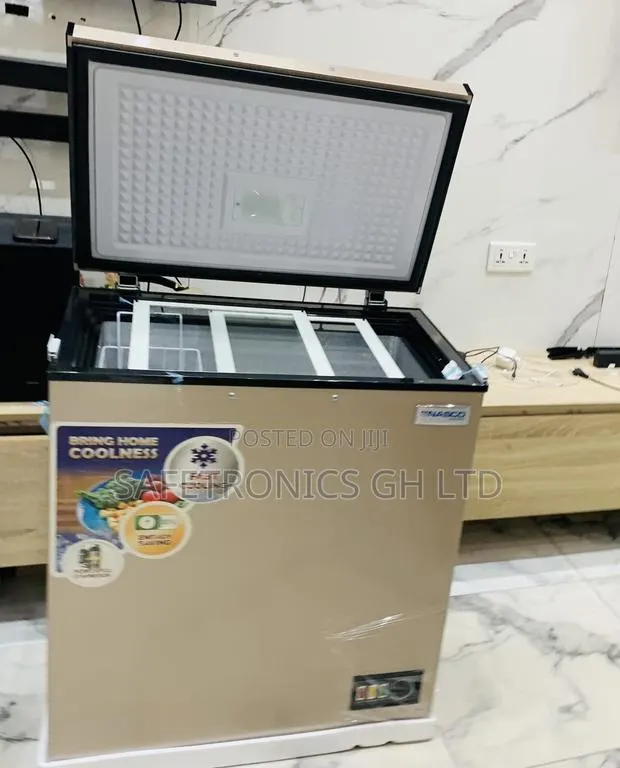 Order Sleek Gold Nasco Chest Freezer 150 LTRS Nas-200fl-G · Photo 1
