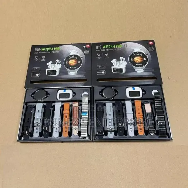 D19 Watch 4 Pro Set – Smartwatch + Earbuds Combo · Photo 2