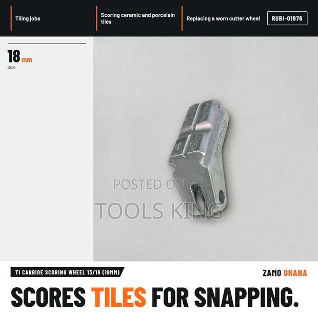 Ti Carbide Scoring Wheel 13/16 (18Mm) - RUBI-01976 · Photo 1