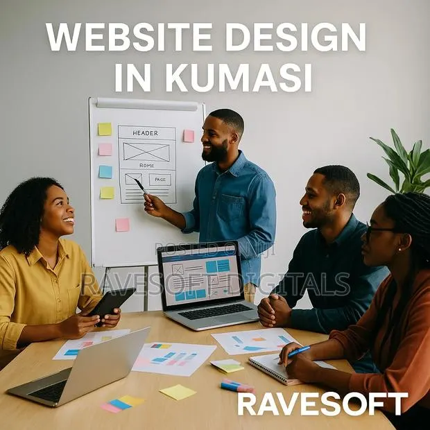 Ravesoft Website Design in Kumasi – Modern Responsive · Photo 1